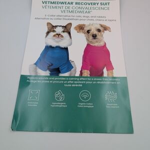 VetMedWear Recovery Suit ML Male Dog E-Collar Alternative Organic Cotton.